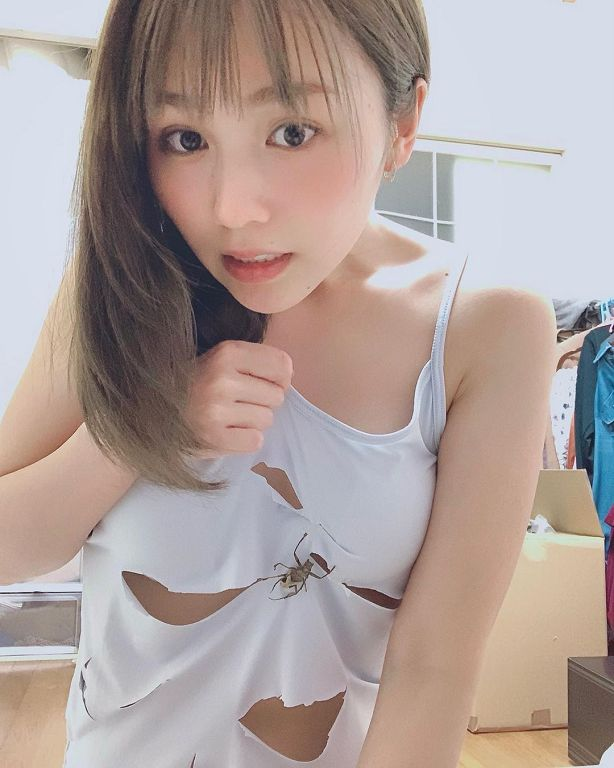 大吃蟑螂！日本超萌写真女优「养超过300只虫」：还会分享口感