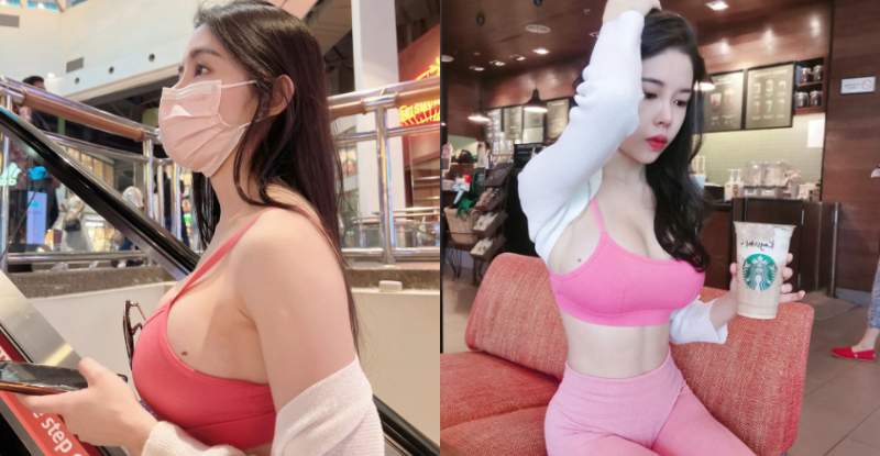 搭手扶梯被长辈「痣止」，「厚重猛乳」走到哪都是凶猛未爆弹！