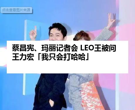 蔡昌宪、玛丽记者会 LEO王被问王力宏「我只会打哈哈」