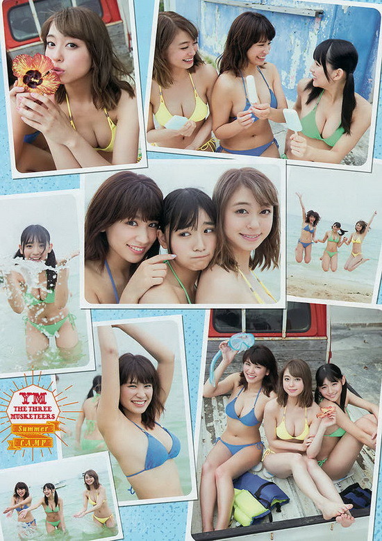 其实这次选上的三人都非常的厉害，比方说大川蓝本身也是一位多栖的写真偶像，除了定期的在写真杂志上露露脸之外~她也是「JJ」的专属模特儿，另外还演出过日剧并且担任过新闻节目中的天气女郎，一位时而表现出性感时而表现出才华、知性美的一位美女
