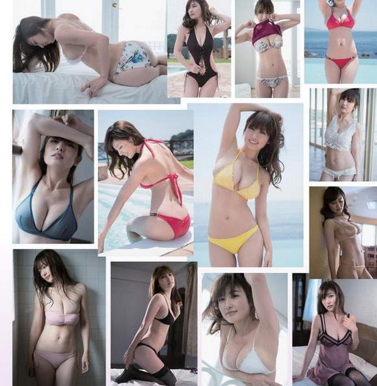 熊田曜子是2001年在日本出道的女星，前面很多年的打拼岁月中一直是高人气的写真女星，不但身材拥有绝对品质的好写真销量更是不错，一直被誉为是史上最强美乳。