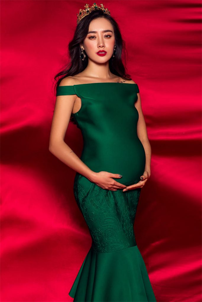 一组二胎孕妈妈艺术写真样片