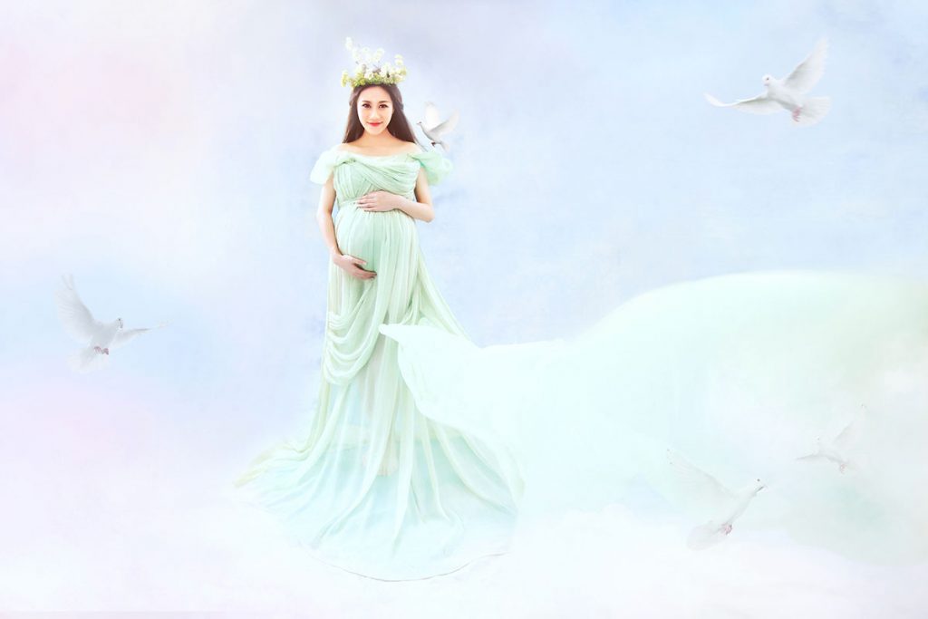 雅典娜女神范孕妇照写真