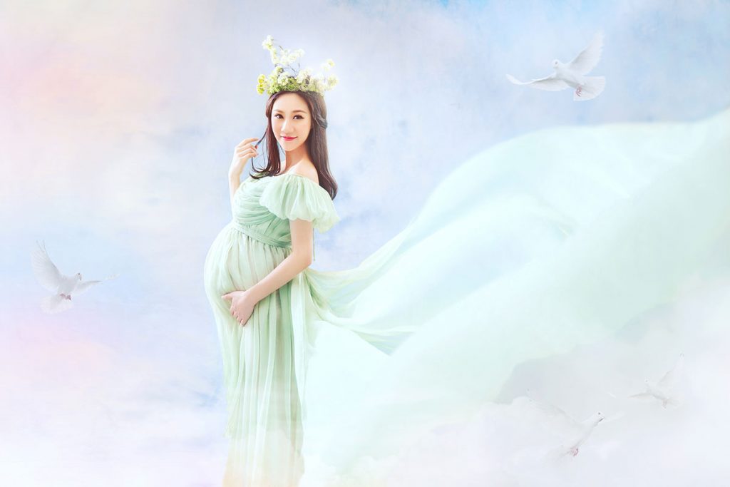 雅典娜女神范孕妇照写真