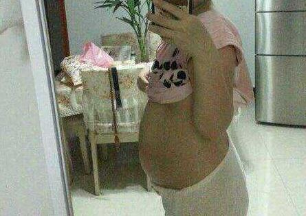 孕妇三个月肚子多大：真实身边准妈妈孕三月肚子图