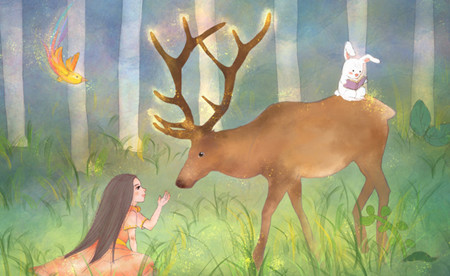 孕晚期胎教故事文字版：野鹿与葡萄藤