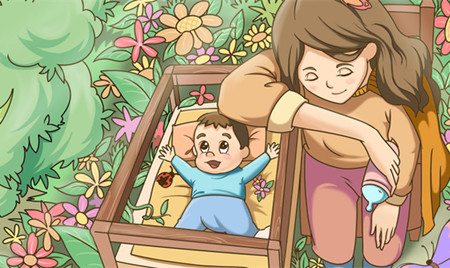孕晚期胎教故事文字版：孩子和一张狮子画