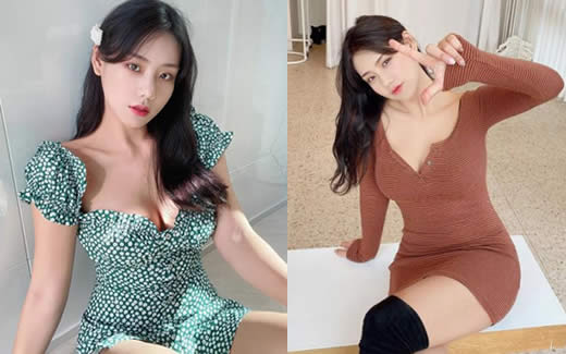 韩国美女模特前凸后翘