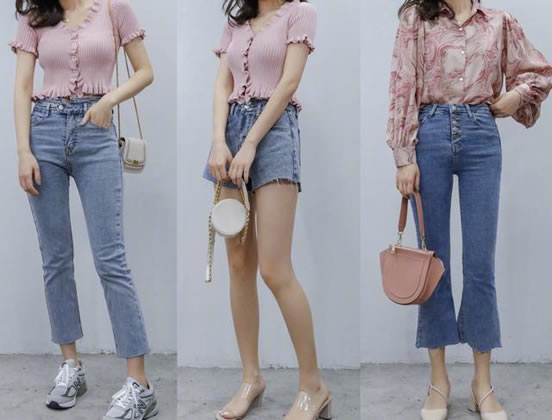 矮个子怎么穿显高 1、注意裤子的选择 裤子一定要选择腰线设计较高的款式，简单一点的就是阔腿裤、高腰直筒裤等，这样在视觉上身材比例就会被拉长，在视觉上身高就会增加。