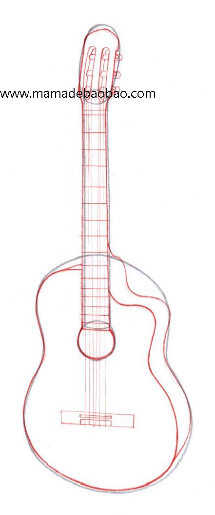 4种方法来画吉他 - （弹吉他的人）