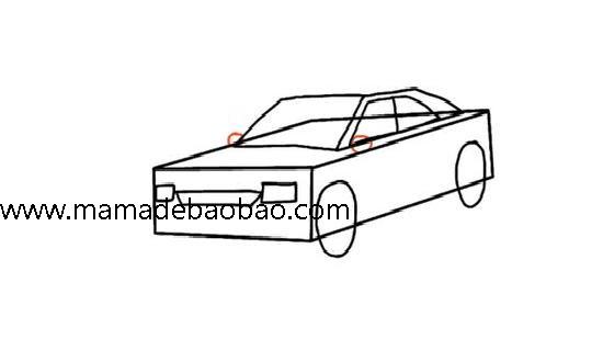 4种方法来画小汽车（小轿车的画法）