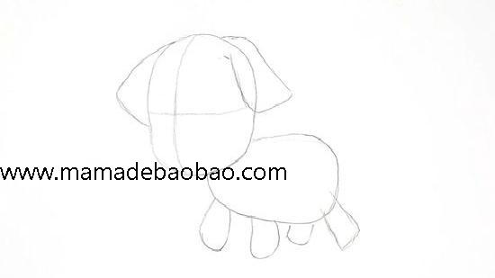 4种方法来画小狗 - （可爱的卡通狗）