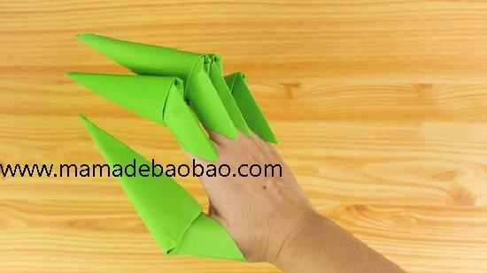3种方法来折纸爪子（A4纸折出爪子）