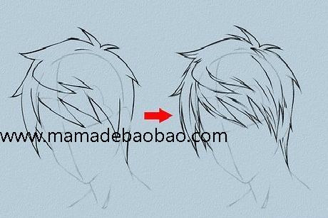6种方法来画动漫人物的头发（男性动画人物）
