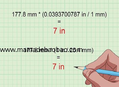 如何将英寸换算为毫米: 14 步骤（基本换算公式）