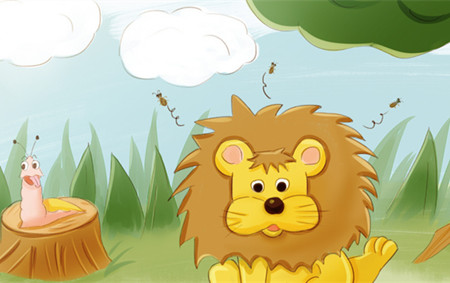 孕晚期胎教故事文字版：怕老鼠的狮子
