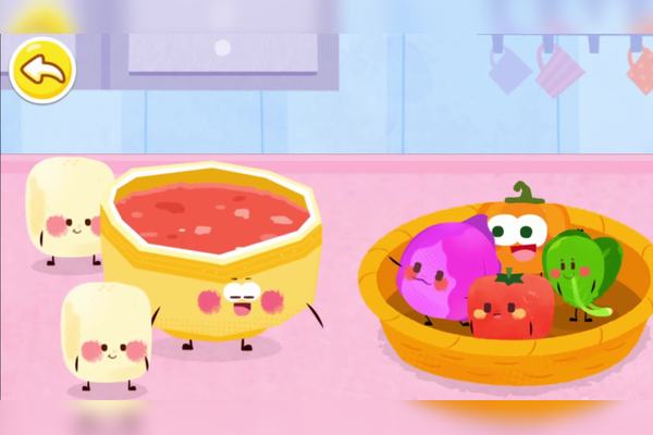 宝宝巴士亲子游戏：奇奇爱吃的五彩饺子，宝宝巴士早教游戏